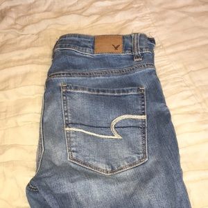 American eagle light wash jeggings